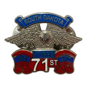 Sturgis Motorcycle Rally Eagle Wing Pin 2011 71st Annual 1.25” Collectible